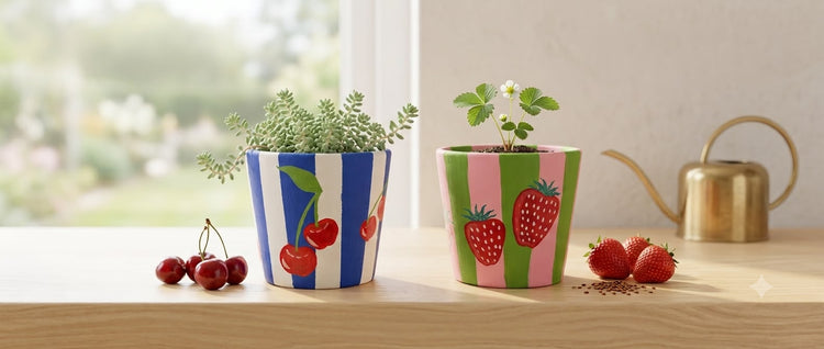 Hand painted planters