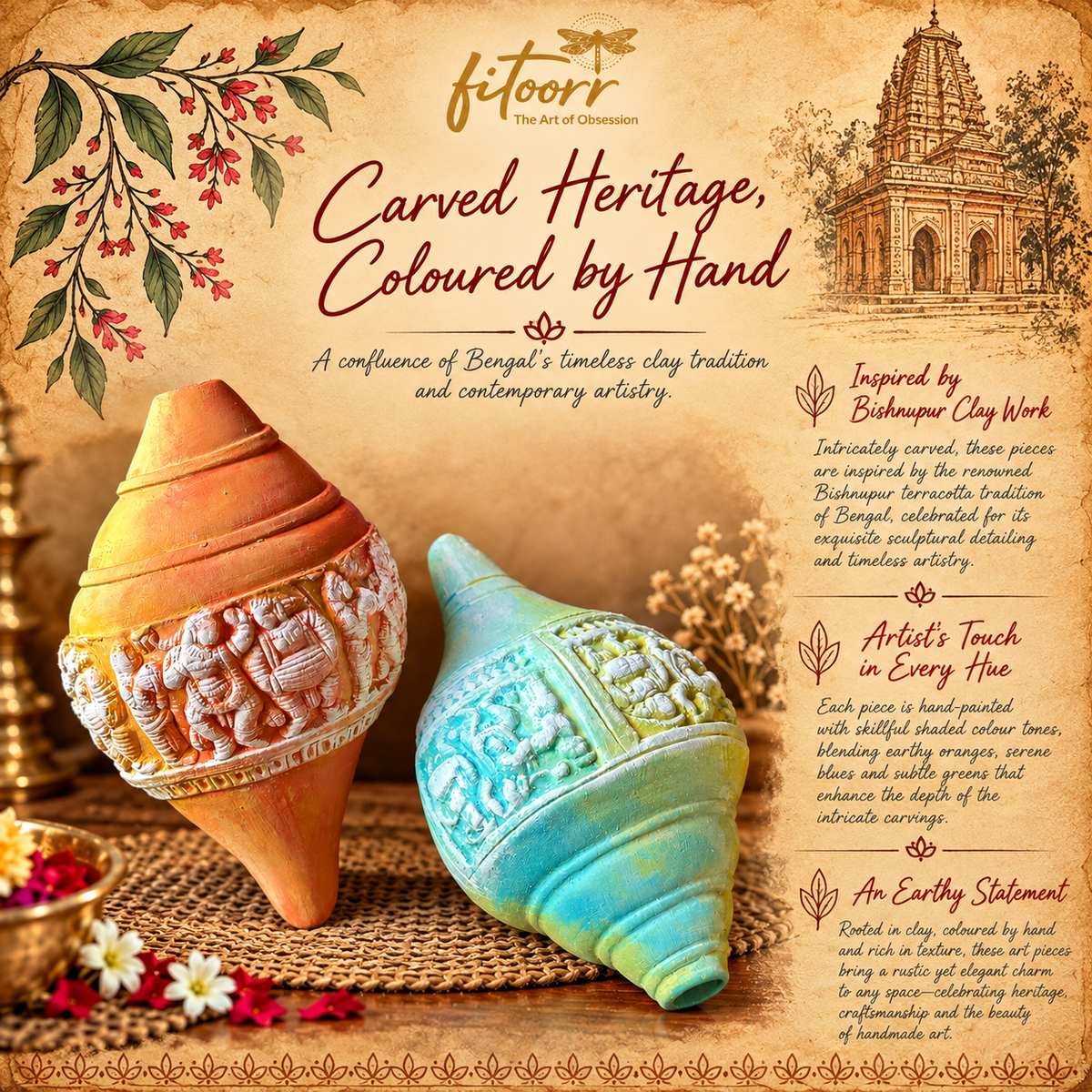 Carved Heritage, Coloured by Hand